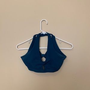 Fabletics Blue Twist Front Sports Bra - Size S - GOOD CONDITION